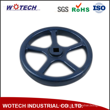 OEM Powder Coating Surface Treatment Sand Casting Iron Hand Wheel